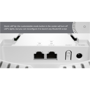 Безжичен Access Point MikroTik cAP AX cAPGi-5HaxD2HaxD, 2.4/5 GHz, PoE in, PoE оut - Image 3