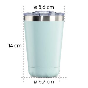 Термо чаша Xavax To Go, 270 ml, Двойна изолация,пастелно синьо - Image 15