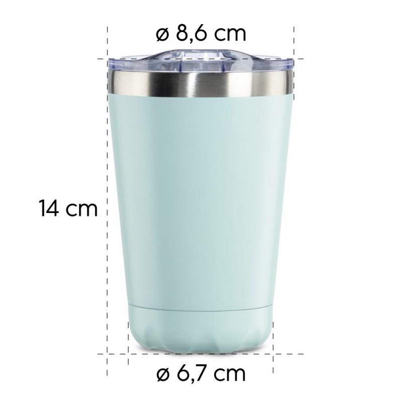 Термо чаша Xavax To Go, 270 ml, Двойна изолация,пастелно синьо - Image 15