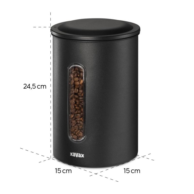 XAVAX Кутия за кафе 1,3 кг зърна или 1,5 кг на прах, херметична, 111262 - Image 8