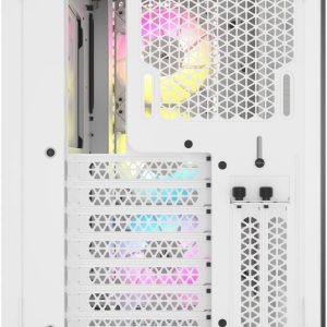 Кутия Corsair iCUE 5000D RGB Airflow Mid Tower, Tempered Glass, Бяла - Image 9