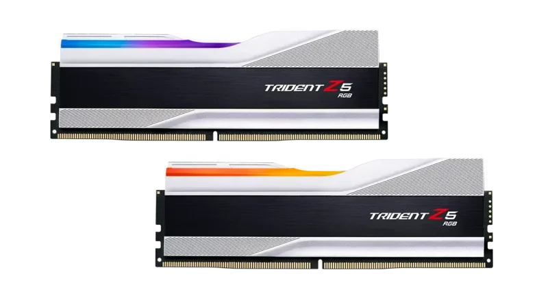 Памет G.SKILL Trident Z5 Silver 32GB(2x16GB) DDR5 6000MHz F5-6000J4040F16GX2-TZ5S