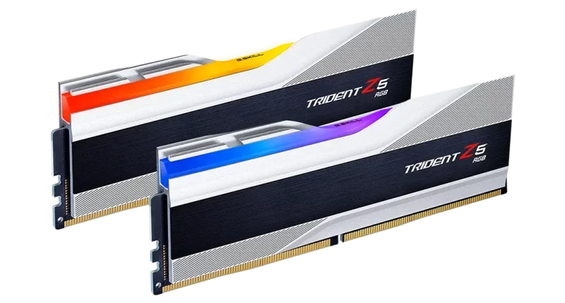 Памет G.SKILL Trident Z5 Silver 32GB(2x16GB) DDR5 6000MHz F5-6000J4040F16GX2-TZ5S - Image 2