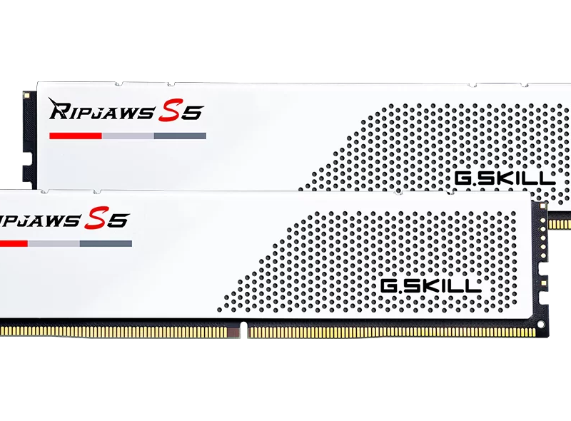 Памет G.SKILL Ripjaws S5 White 64GB(2x32GB) DDR5 6000MHz - Intel XMP
