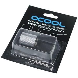 Муфа Alphacool, Вътрешна резба G1/4 AG - G1/4 AG, Хром - Image 2