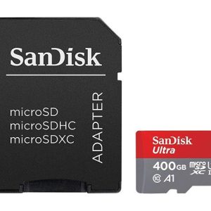 SanDisk Карта памет Ultra microSDXC,400GB + SD Adapter + 98MB/s Class 10 UHS-I A1