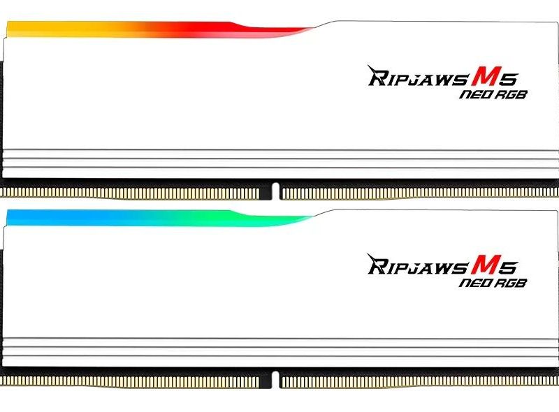 Памет G.SKILL Ripjaws M5 Neo RGB White 32GB(2x16GB) DDR5-6000