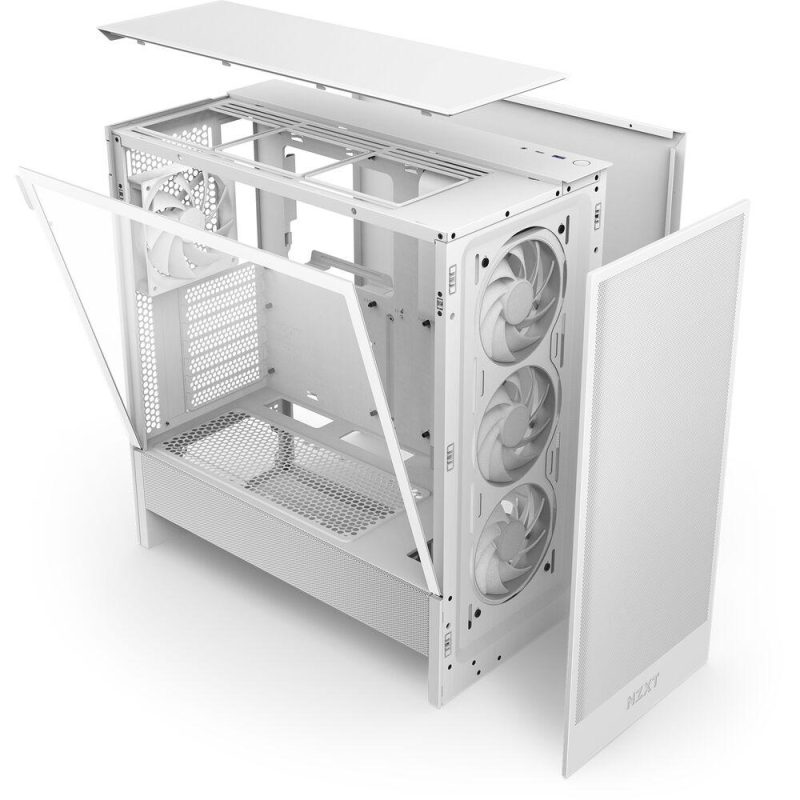 Кутия NZXT H5 Flow RGB 2024 White, Mid-Tower - Image 10