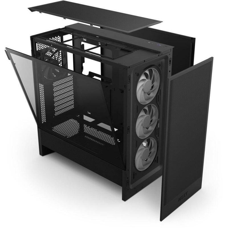 Кутия NZXT H5 Flow RGB 2024 Black, Mid-Tower - Image 10