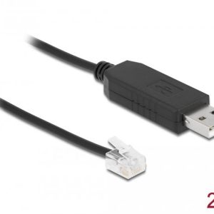 Кабел Delock USB-A мъжко - RJ12 (RS232) за телескопи Skywatcher, 2m - Image 2
