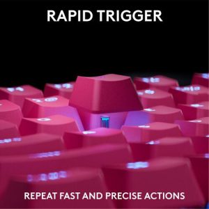 Геймърска механична клавиатура Logitech G Pro X RAPID TKL Magenta - Tactile Switch - Image 3