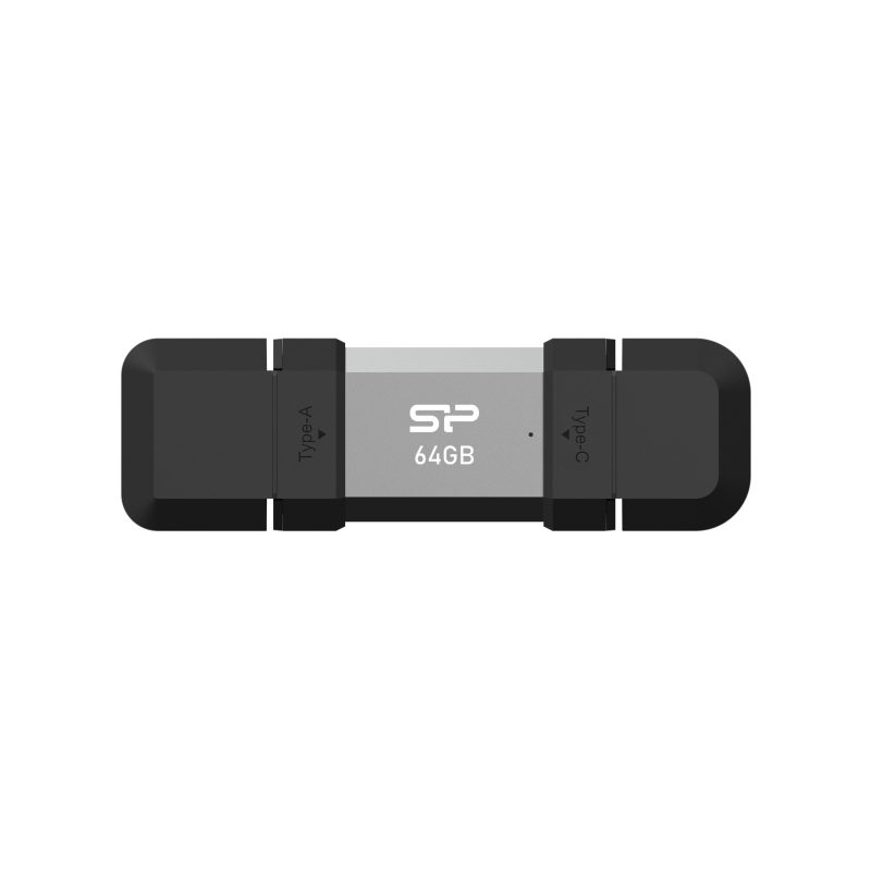 USB памет Silicon Power C51 64GB, USB-А и USB Type-C (USB 3.2 Gen 1)