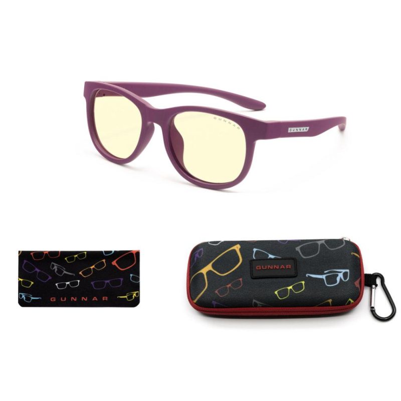 Детски компютърни очила GUNNAR Rush Kids Small, Amber Natural, Лилав - Image 4