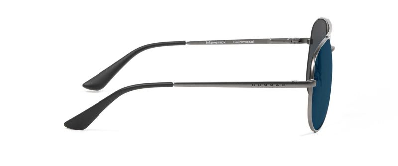 Компютърни очила GUNNAR Maverick Gunmetal Onyx, Sun, Черен - Image 3