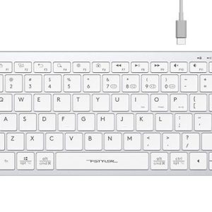 Безжична клавиатура A4TECH FBX51C FStyler, бял