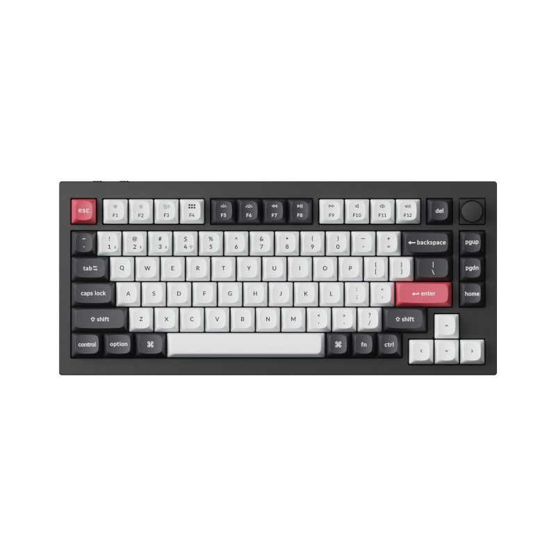 Механична клавиатура Keychron Q1 HE QMK 75% Carbon Black - Wireless - Image 2