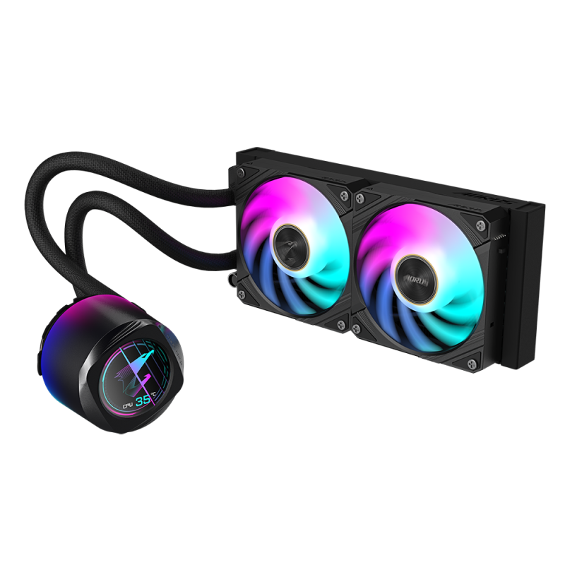 Охладител за процесор Gigabyte AORUS WATERFORCE X II 240 Black - Image 2