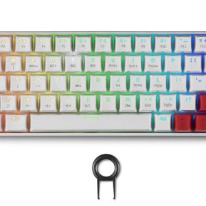 Геймърска безжична клавиатура Spartan Gear Pegasus 2 RGB White - Image 2