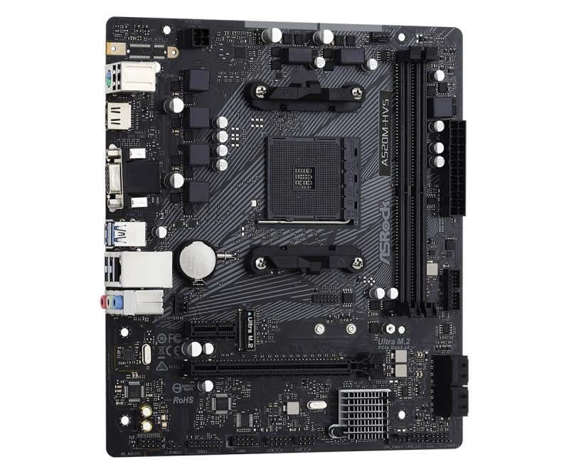 Дънна платка ASRock A520M-HVS, Socket AM4, mATX - Image 4