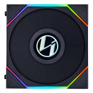Комплект 3 броя Вентилатор Lian Li UNI FAN TL Reverse LCD 120mm - Black - Image 3