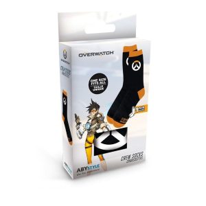 Чорапи ABYSTYLE OVERWATCH Socks Logo, Черен/Оранжев - Image 2