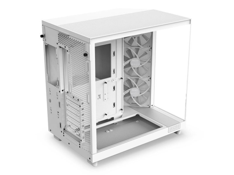 Кутия NZXT H6 Flow Matte White - Middle Tower - Image 4