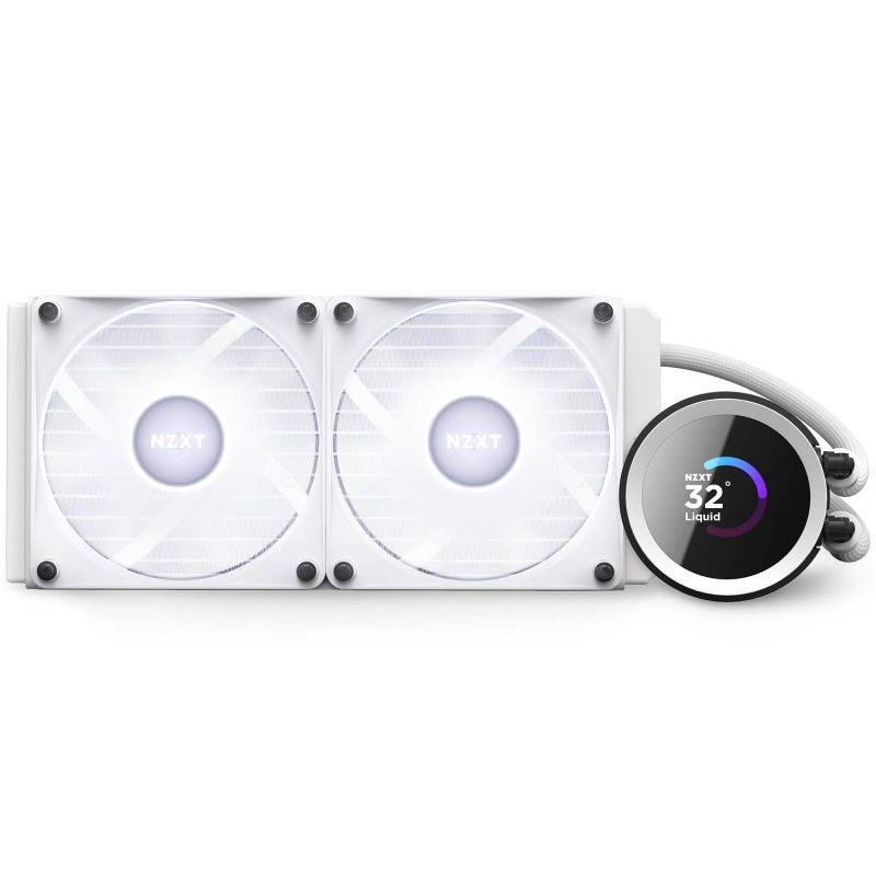 Охладител за процесор NZXT Kraken 240 RGB White, LCD Display - Image 8