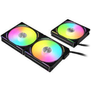 Вентилатори Lian-Li UNI AL120 V2 ARGB PWM, 3 броя в комплект, Включен контролер, Черен - Image 7