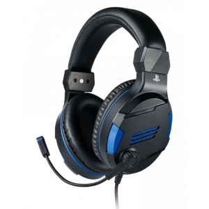 Геймърски слушалки Nacon Bigben PS4 Official Headset V3, Микрофон, Черен/Син
