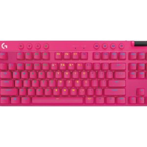 Геймърска механична клавиатура Logitech G Pro X TKL Lightspeed Tactile Switch, Magenta - Image 2