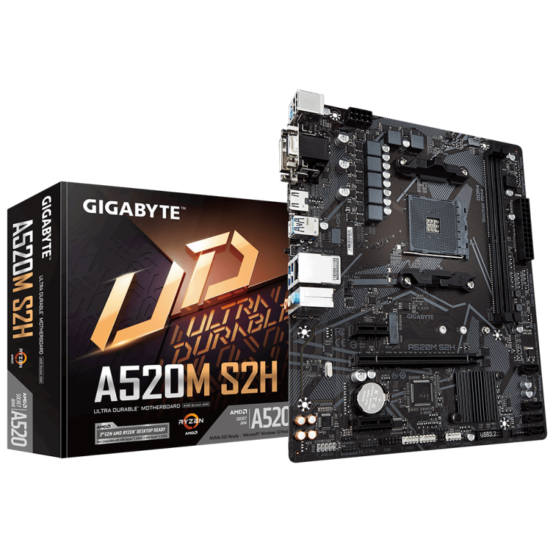 Дънна платка GIGABYTE A520M-S2H, Socket AM4 - Image 5