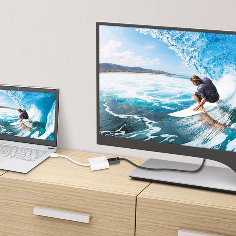 Адаптер j5create JDA158, DisplayPort мъжко - HDMI женско, 4K, Бял - Image 4