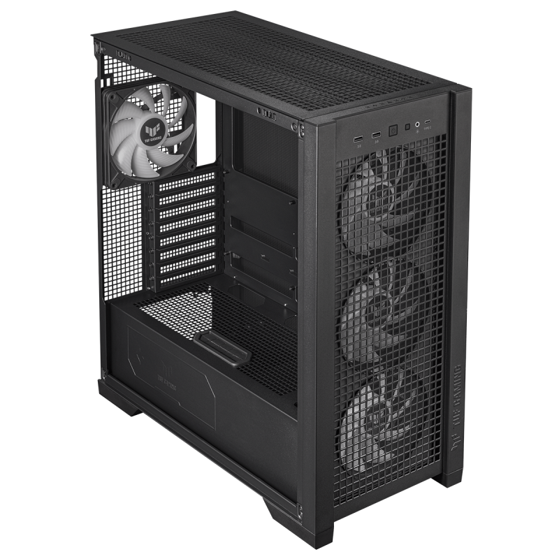 Кутия ASUS TUF GAMING GT302 ARGB - Black - Image 8