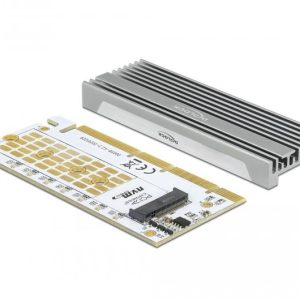 PCI Express x16 (x1 / x4 / x8) карта Delock, за M.2 NVMe M.2 Key M, RGB LED - Image 2