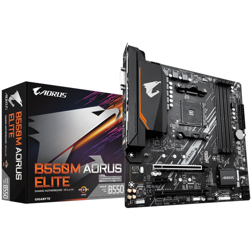 Дънна платка GIGABYTE B550M AORUS ELITE, Socket AM4 - Image 5