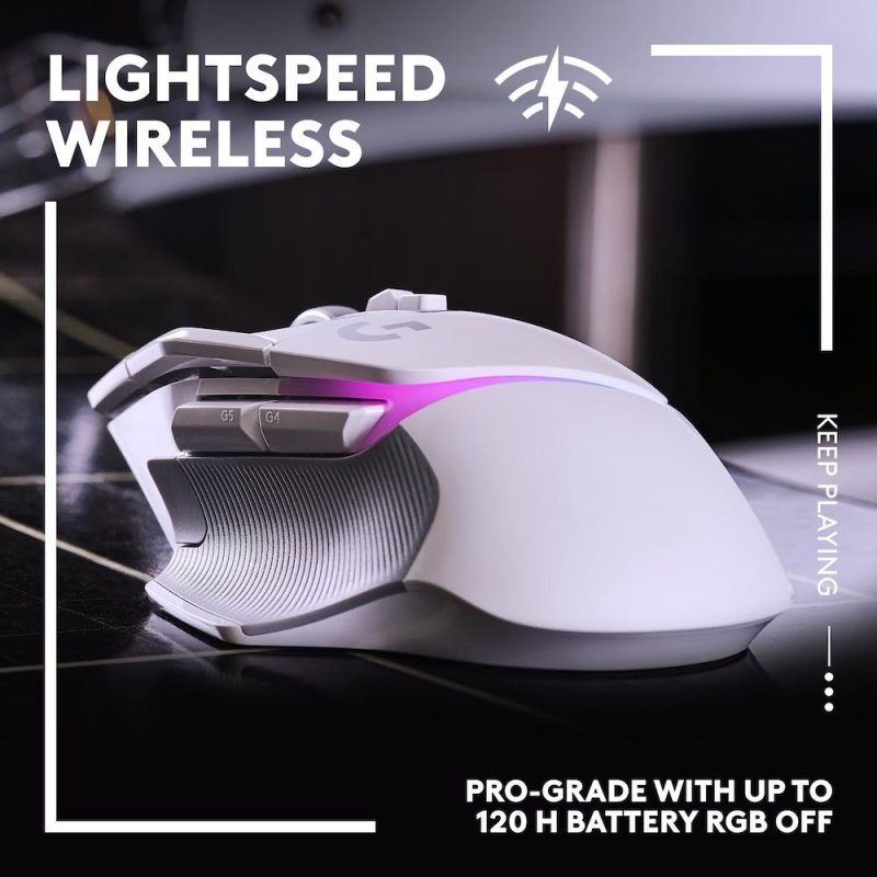 Геймърска мишка Logitech G502 X Plus White Lightsync RGB - Image 3