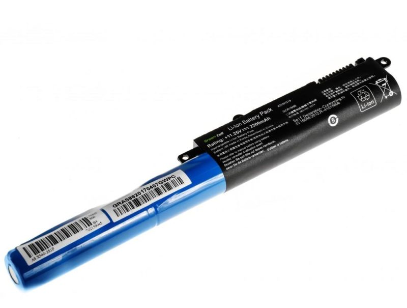 Батерия  за лаптоп GREEN CELL Asus F540 F540L F540S R540 R540L R540S X540 X540L X540S A31N1519, 11.25V, 2200mAh - Image 2