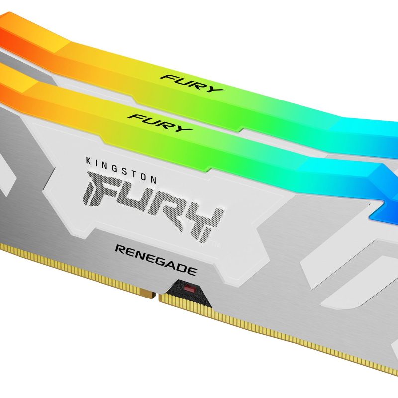 Памет Kingston Fury Renegade White RGB 32GB(2x16GB) DDR5 7200MHz CL38