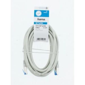 Мрежов пач кабел HAMA F/UTP, CAT 6, RJ-45 - RJ-45, 1Gbit/s, 5.0 m, Сив, Булк - Image 3