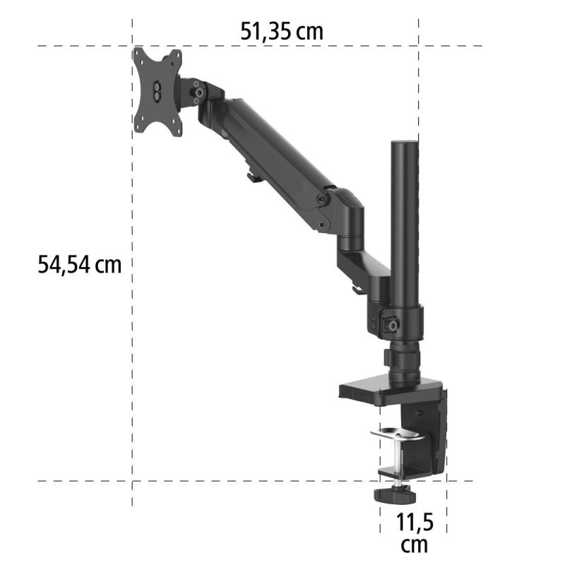 Стойка за монитор за бюро HAMA, Регулируема, 13"-35", 118496 - Image 13