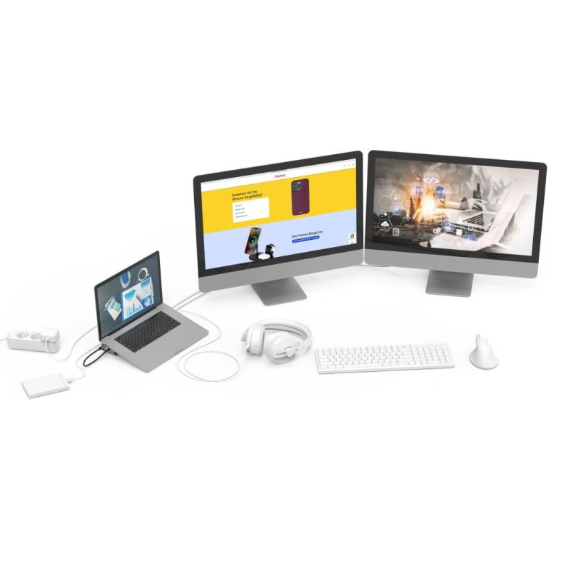 HAMA Докинг станция "Connect2Office Basic V2" USB-C, 9 в 1 за лаптоп - Image 7