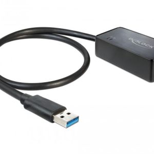 Адаптер DeLock 62121, USB 3.0  към Gigabit LAN 10/100/1000 Mbps - Image 2