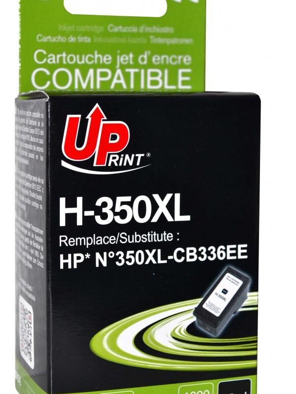 Мастилница за струен принтер UPRINT H-350XL, HP, Черен