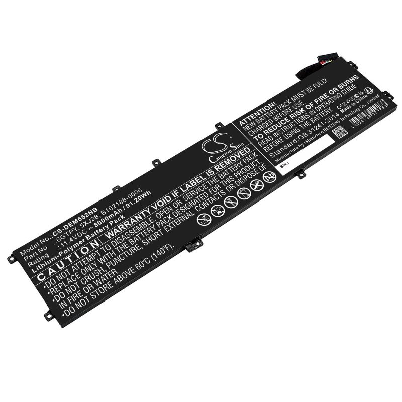 Батерия за лаптоп DELL XPS 15 9560 Precision 5520 CS-DEM552NB 11,4V 8000mAh CAMERON SINO - Image 2