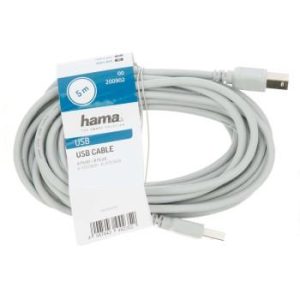 Кабел HAMA 200902 USB-A мъжко - USB-B мъжко, 5 м, Стандарт - Image 3