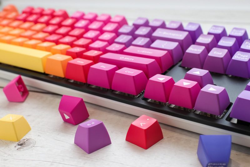 Капачки за механична клавиатура Ducky Afterglow, 108-Keycap Set ABS, Double-Shot, US Layout - Image 9