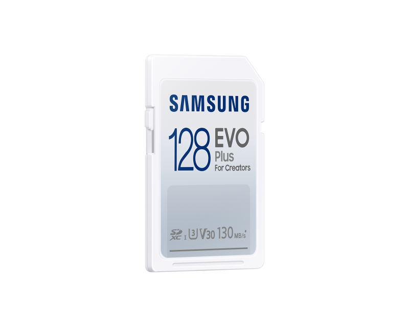 Карта памет Samsung EVO Plus, SD Card, 128GB, Бяла - Image 2