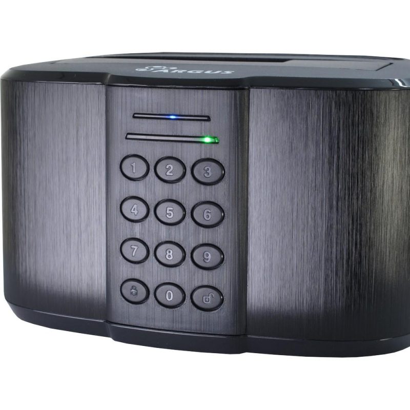 Криптираща докинг станция Inter-Tech Argus GD-PDLK02 за 2.5" или 3.5" SSD/HDD, 256-bit AES encryption - Image 2
