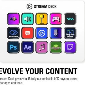 Контролер Elgato Stream Deck MK.2 - 15 Customizable LCD Keys White - Image 2