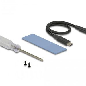 Външно чекмедже Delock, За M.2 NVMe PCIe SSD, USB-C 3.2 Gen 2, 10 Gbps - Image 4